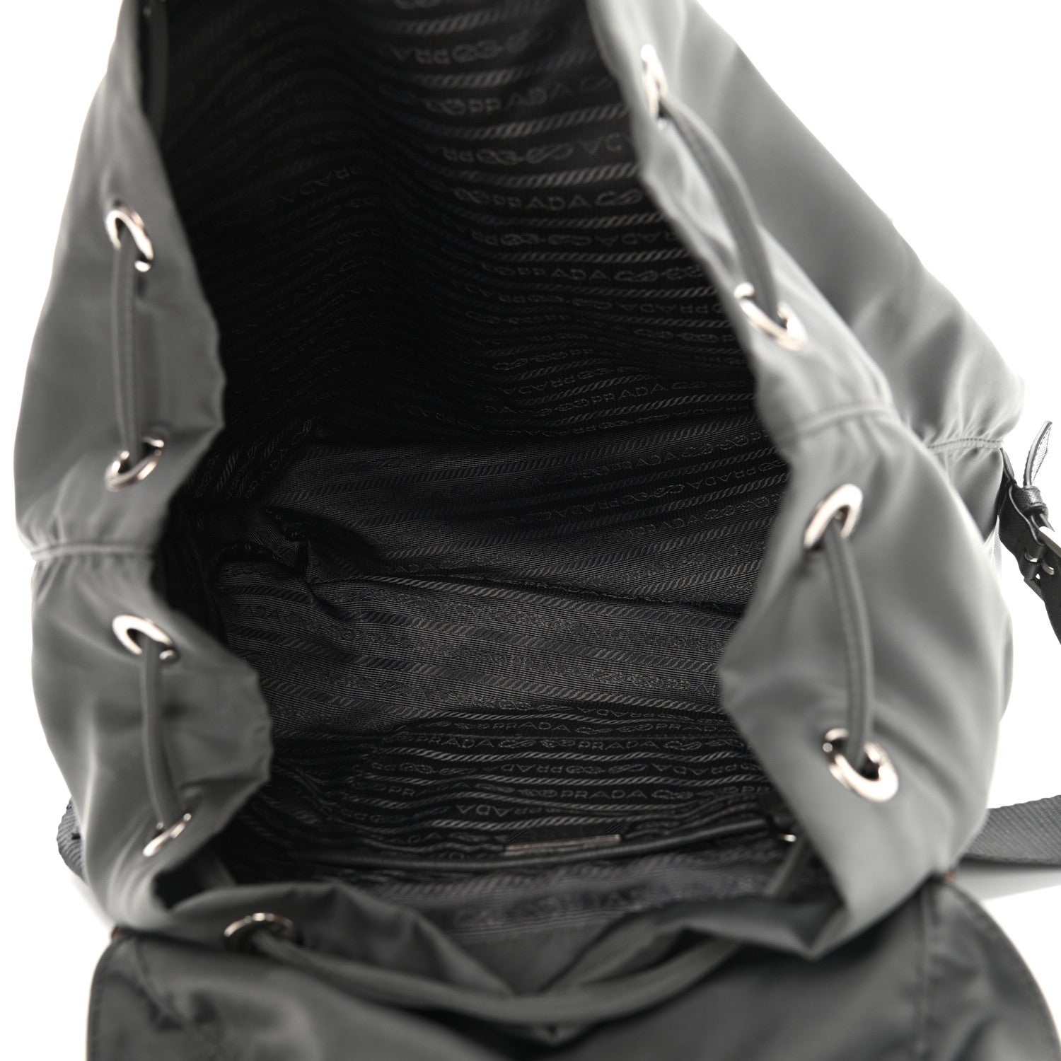Prada Tessuto Nylon Vela Backpack Grey 3 of 8