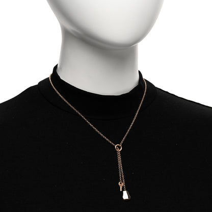 Hermes 18K Rose Gold PM Kelly Clochette Necklace 2 of 5