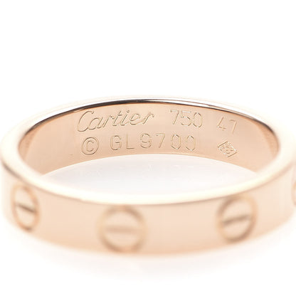 Cartier 18K Pink Gold 3.5mm LOVE Wedding Band Ring 47 4 4 of 4