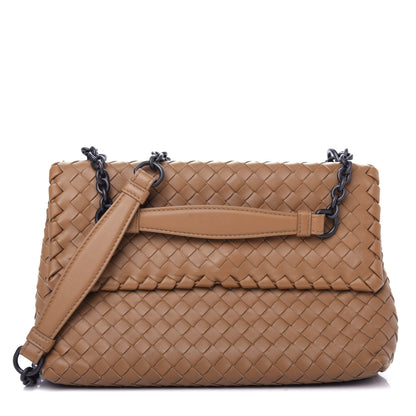 Bottega Veneta Nappa Intrecciato Small Olimpia Shoulder Bag Camel 1 of 10