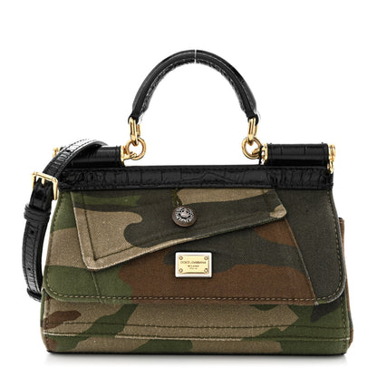 Dolce & Gabbana Cotton Crocodile Embossed Camouflage Patchwork Sicily Multicolor 1 of 9