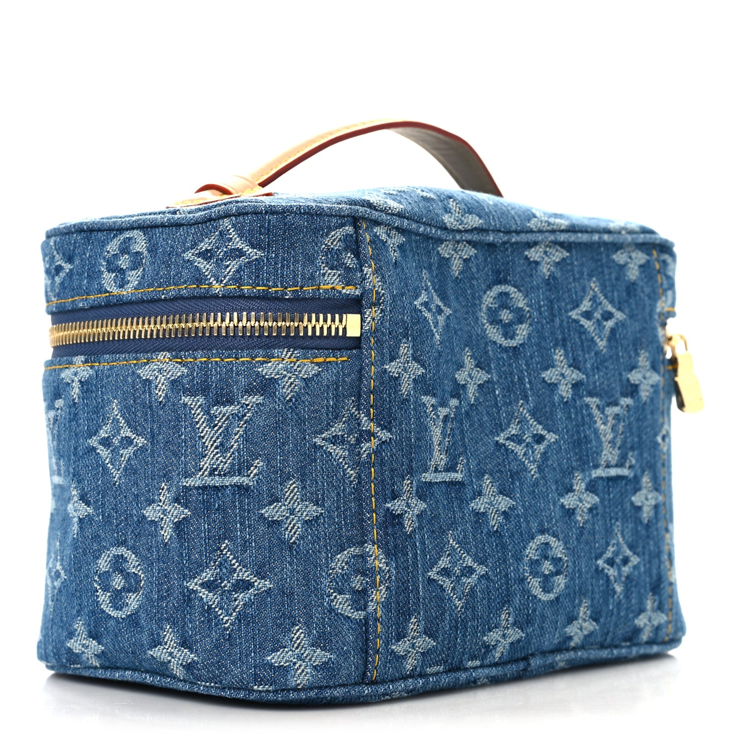 Louis Vuitton Monogram Denim Nice Mini Blue Blue 3 of 7