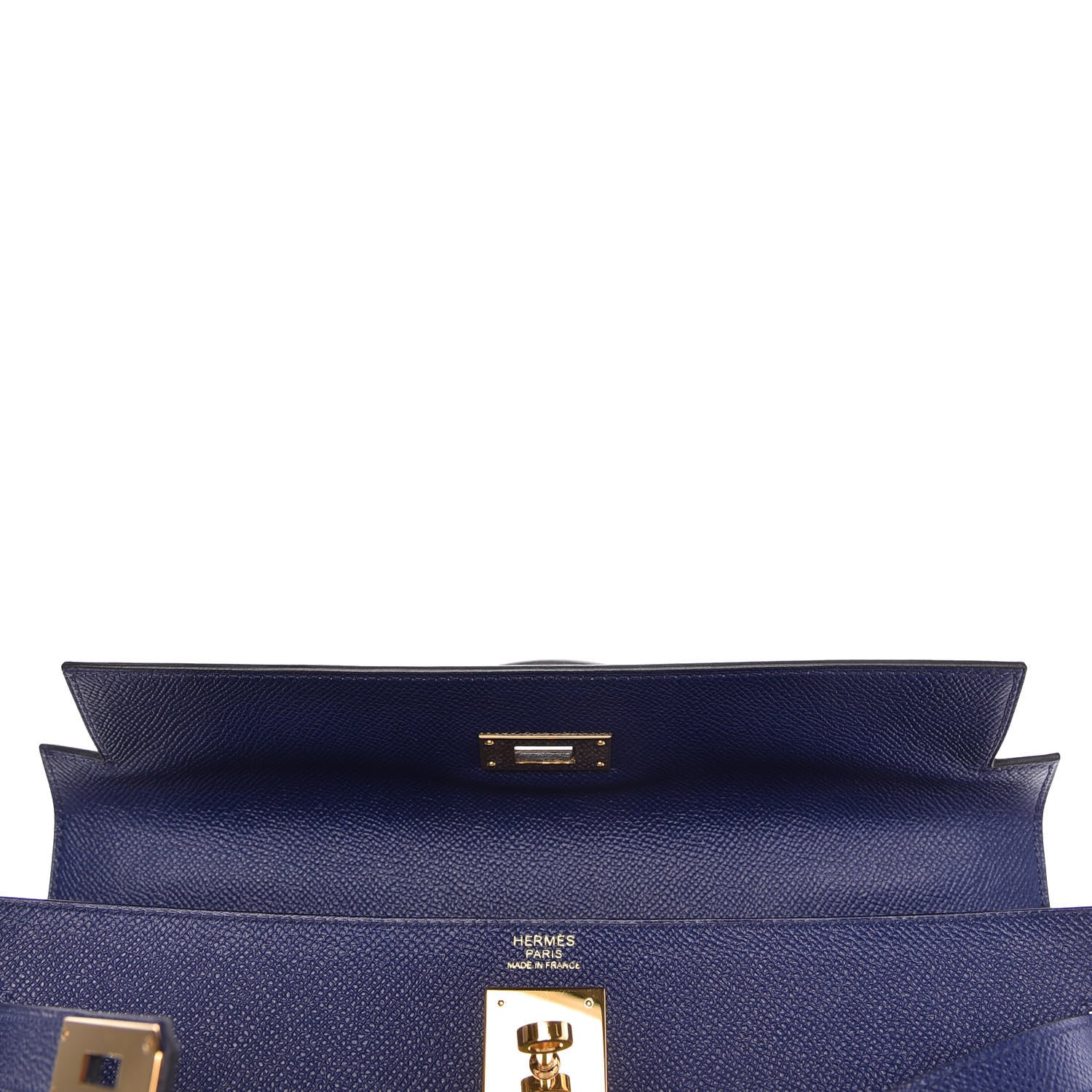 Hermes Epsom Kelly Sellier 32 Bleu Encre 15 of 36