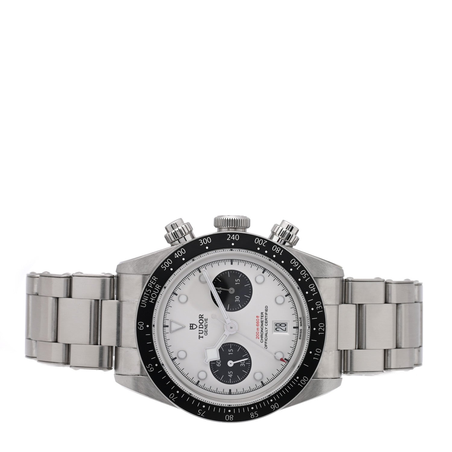 TUDOR Stainless Steel 41mm Black Bay Chronograph Panda Automatic Watch White 79360N 2 of 5