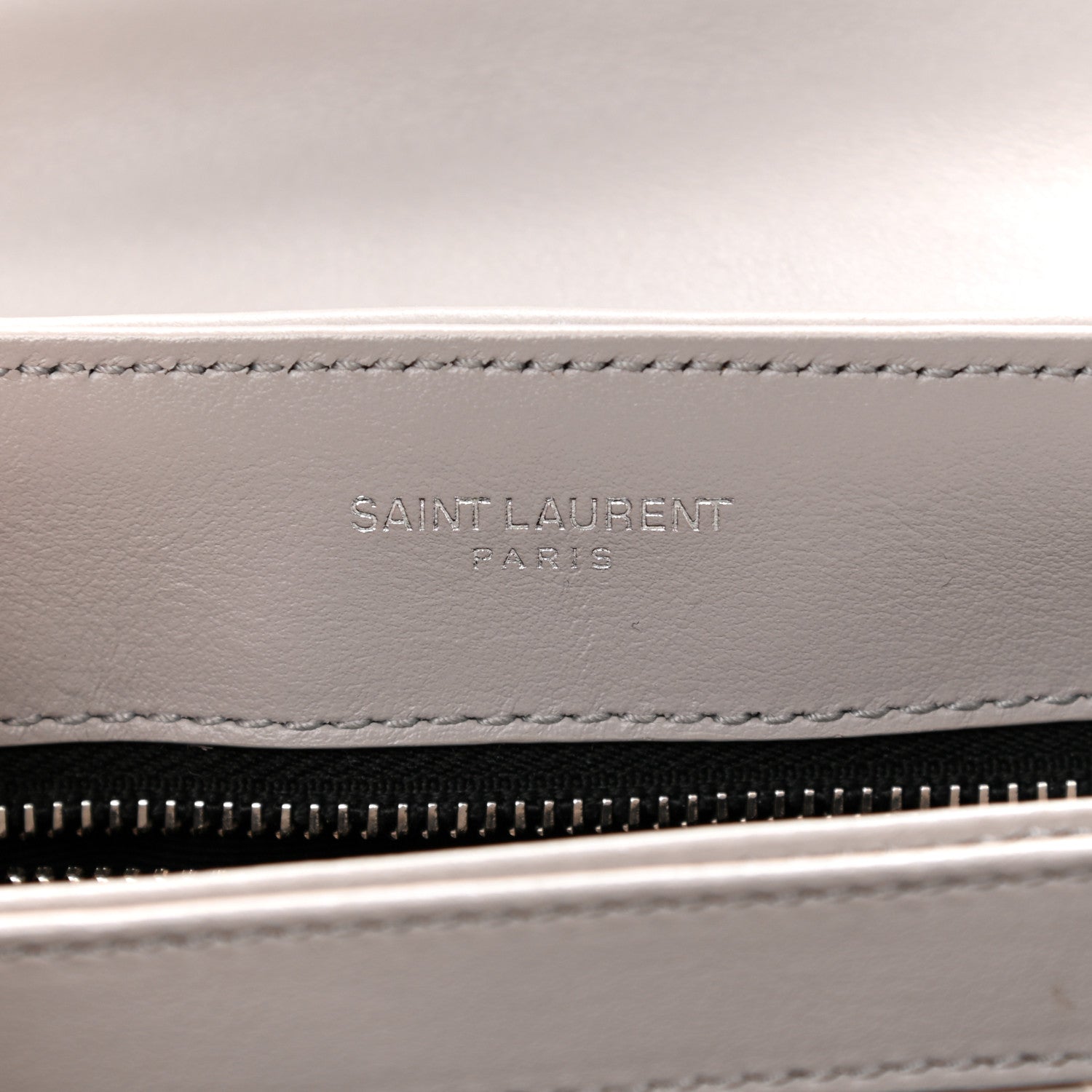 Saint Laurent Calfskin Y Quilted Monogram Toy Loulou Satchel Granite 6 of 16