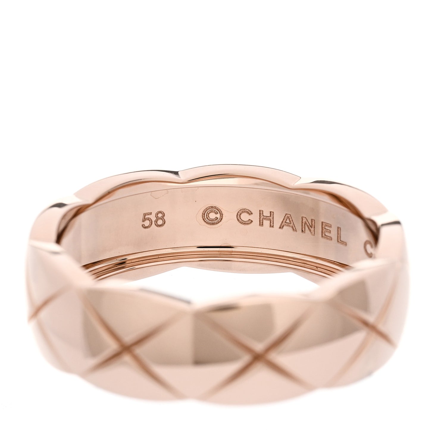 18K Beige Gold Small Coco Crush Ring 58 8.5