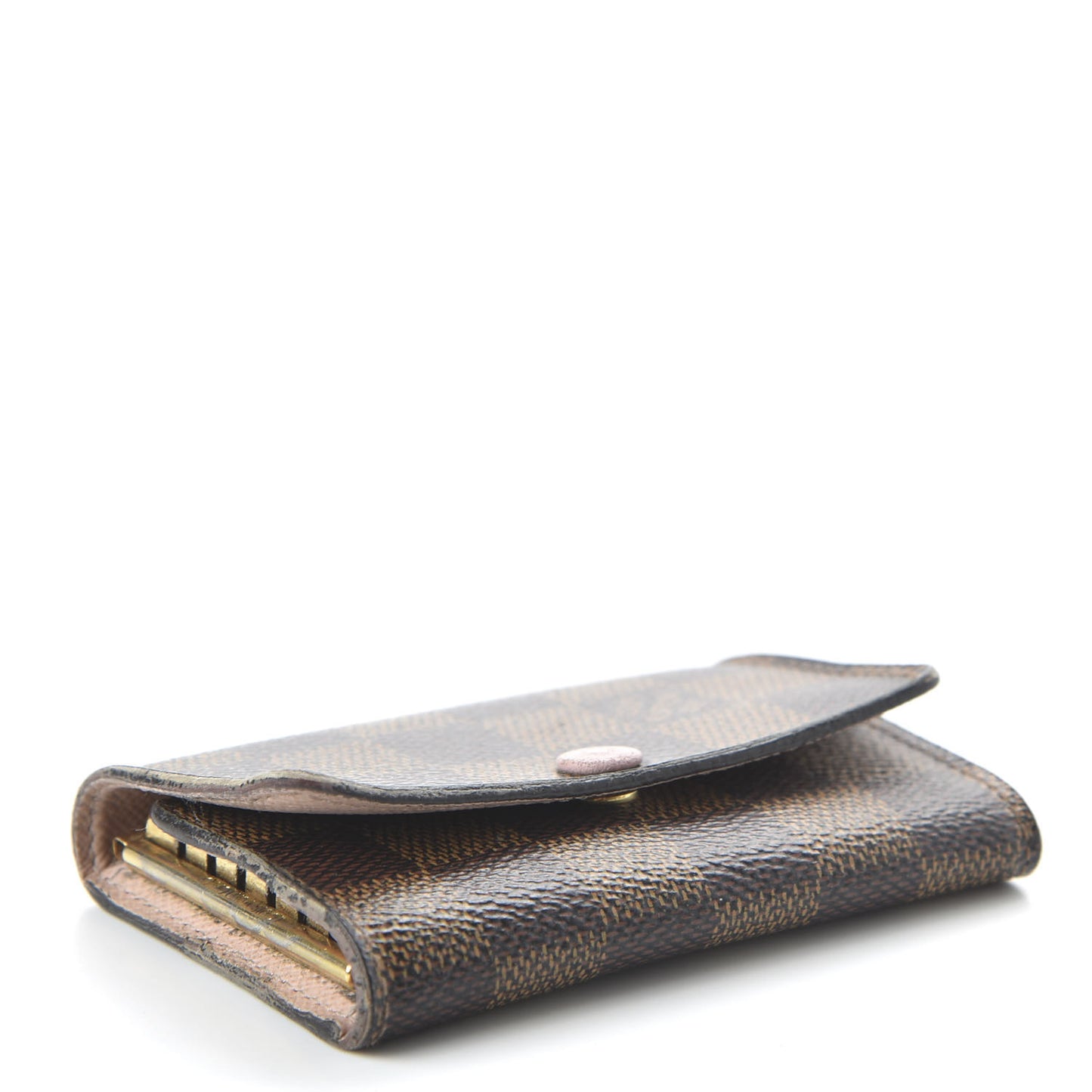 Damier Ebene Multicles 6 Key Holder Rose Ballerine