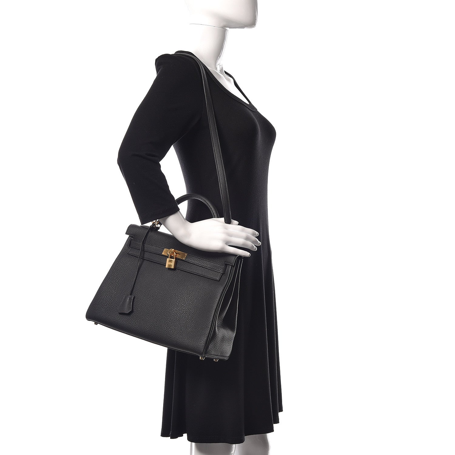 Hermes Togo Kelly Retourne 32 Black 2 of 40
