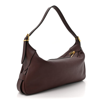 Celine Supple Calfskin Medium Romy Shoulder Bag Hickory 3 of 9