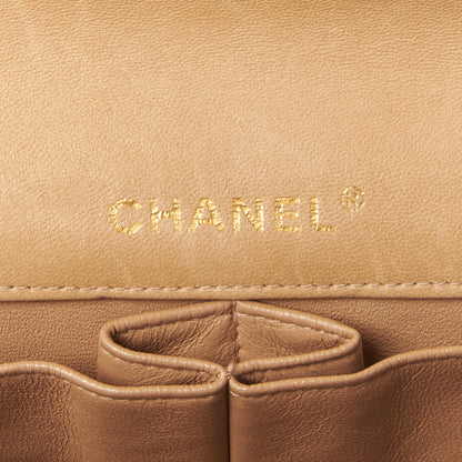 Chanel Lambskin East West Chocolate Bar Flap Beige 8 of 9
