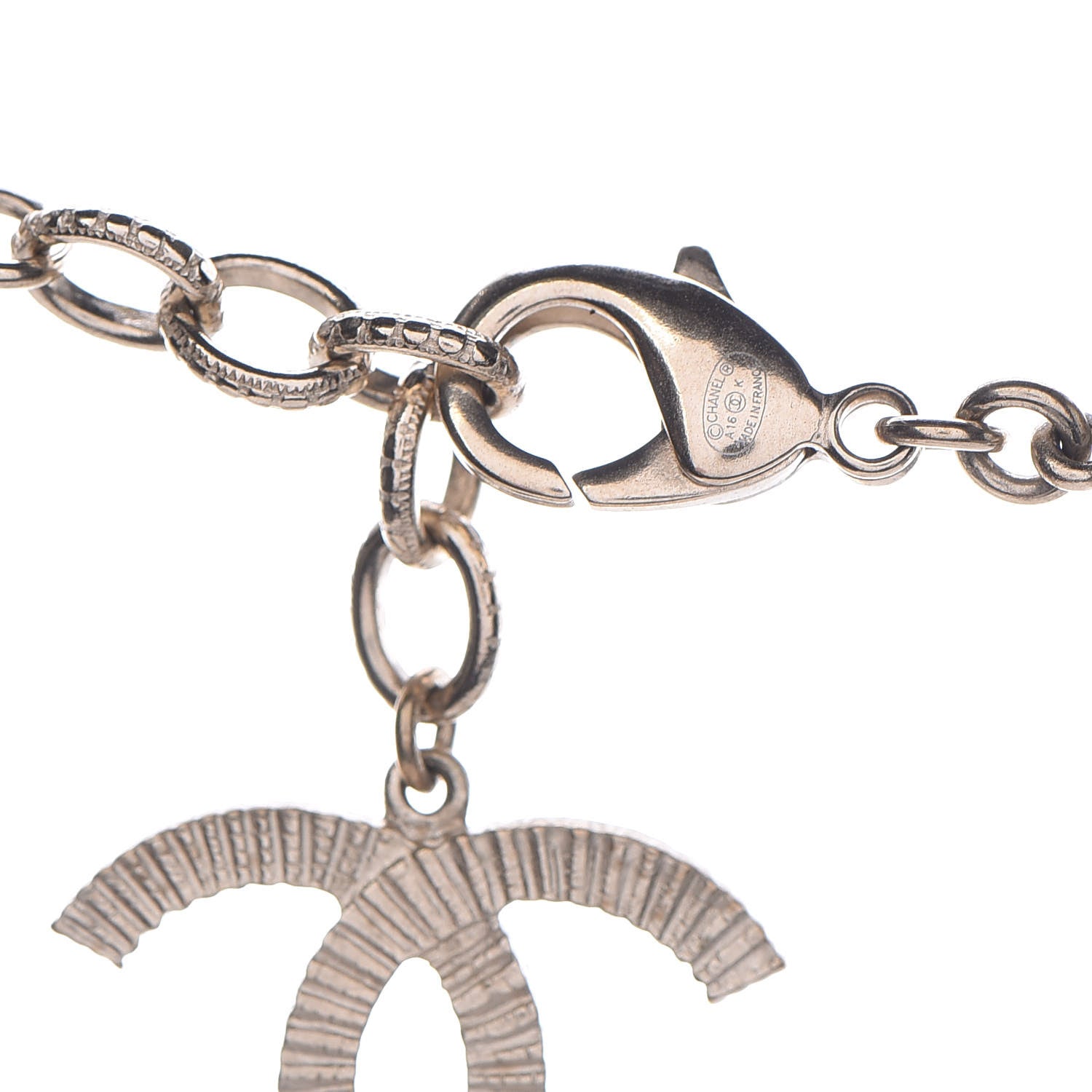 Chanel Pearl Long CC Necklace Gold 4 of 11