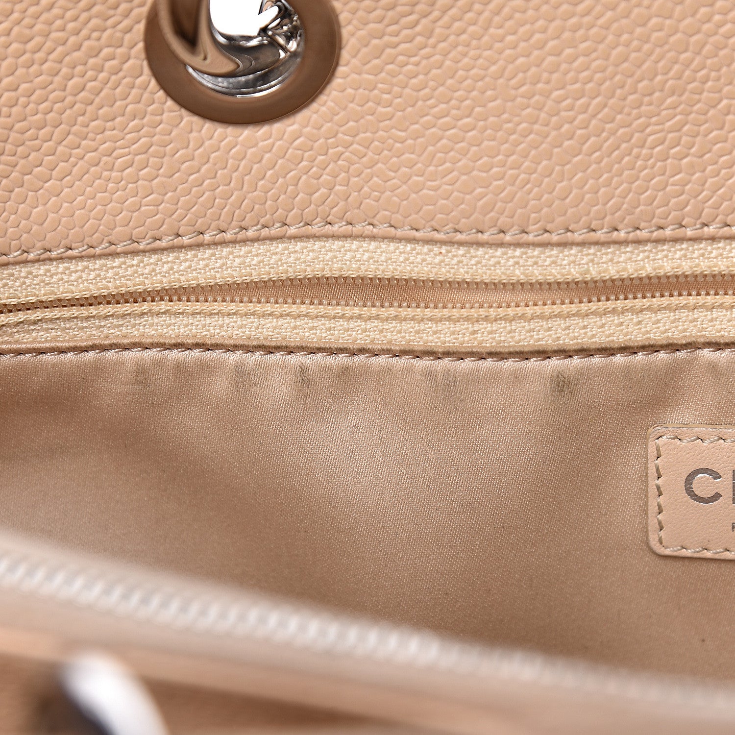 Chanel Caviar Quilted Grand Shopping Tote GST Beige Clair 8 of 24