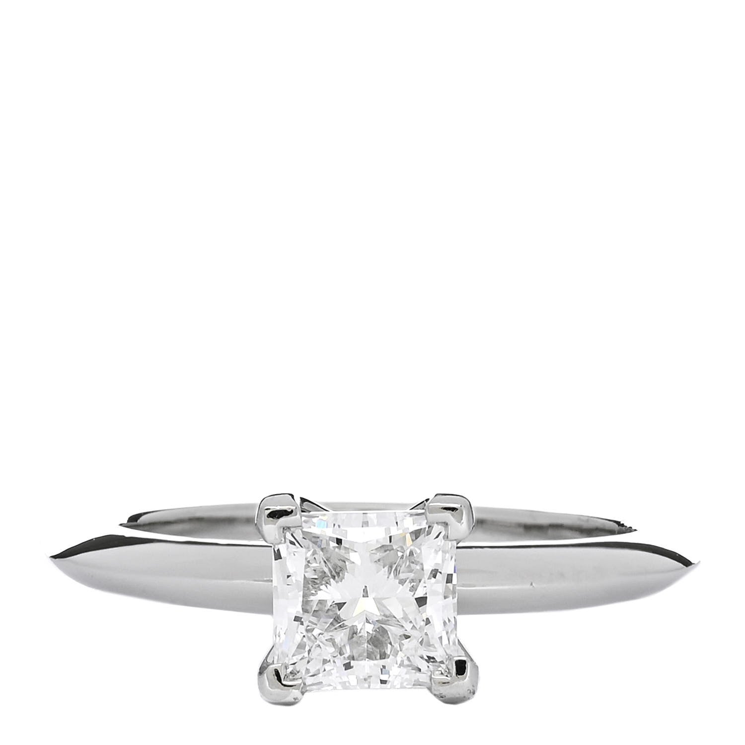 Tiffany Platinum Diamond 1.02ct Solitaire Engagement Ring 51 5.75 1 of 6