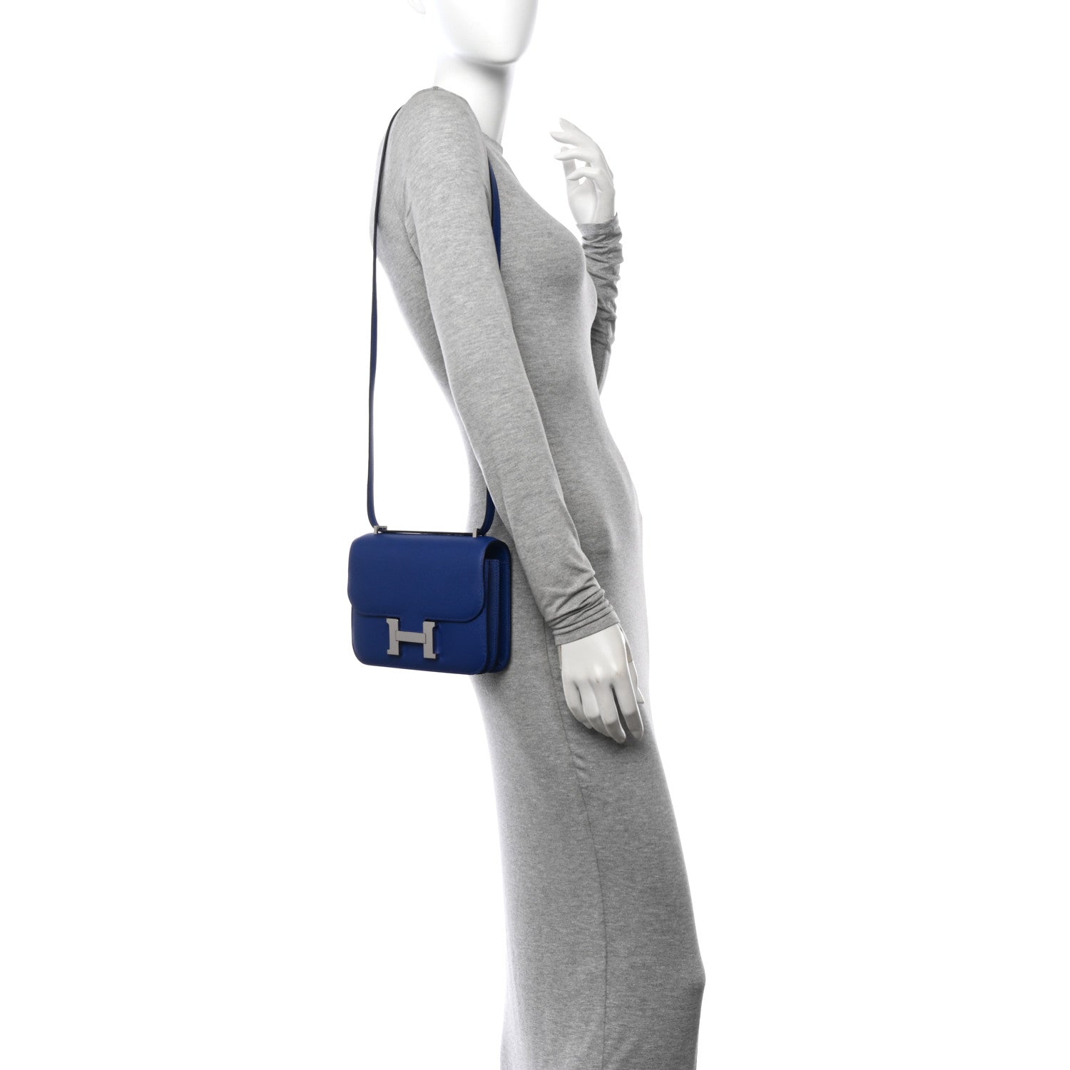Hermes Epsom Constance 18 Bleu Electrique 2 of 14