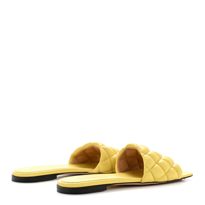 Bottega Veneta Nappa Matelasse Padded Flat Sandals 37 Pear 5 of 9