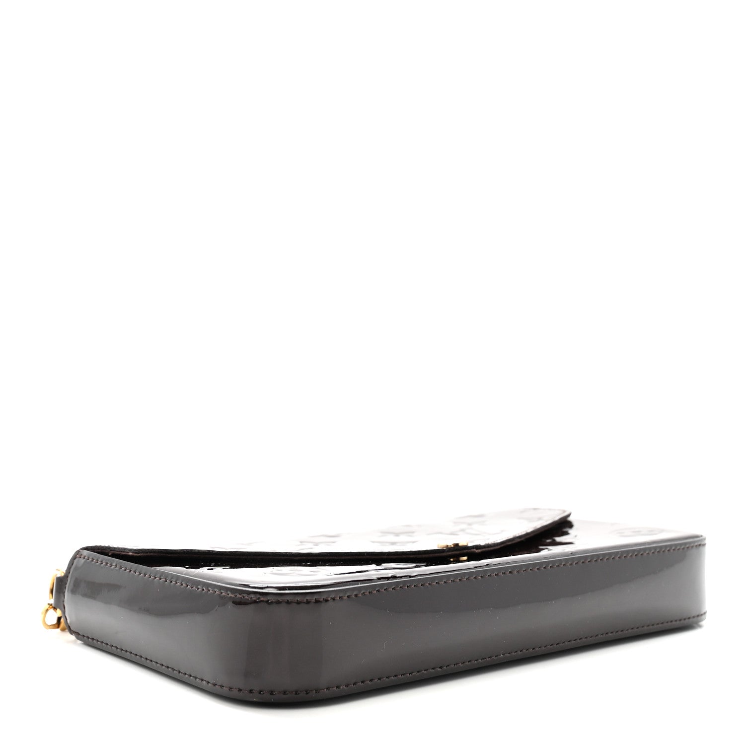 Louis Vuitton Vernis Pochette Felicie Chain Wallet Amarante 5 of 10