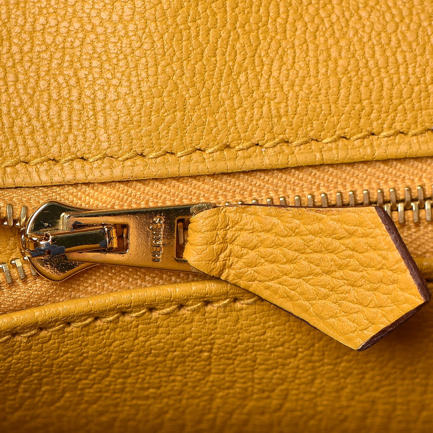 Togo Birkin 30 Jaune Ambre