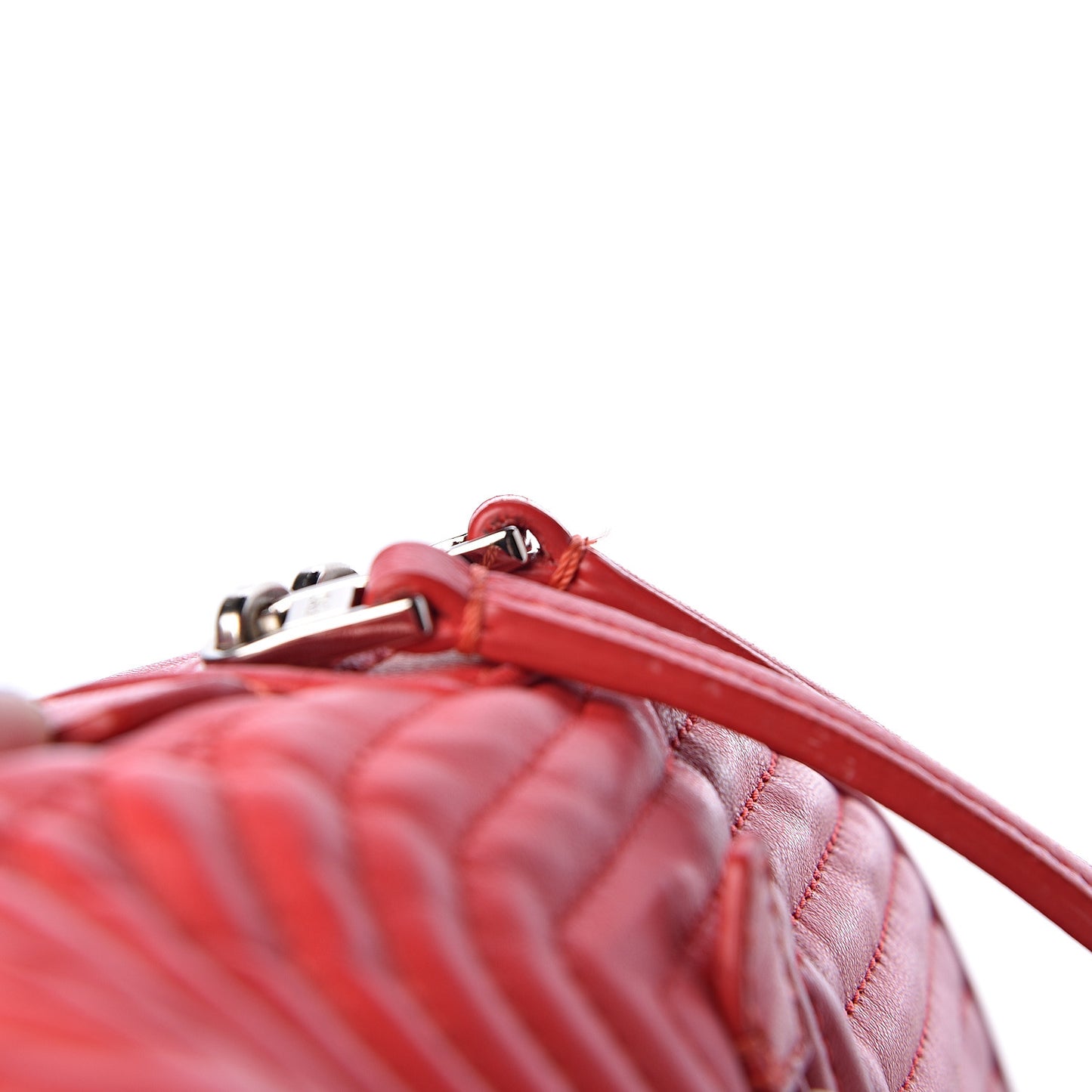 Shiny Nappa Trapuntata Mini Backpack Papavero
