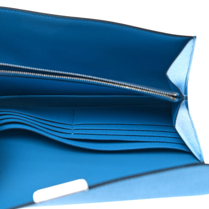 Hermes Epsom Alligator Lizard Constance Wallet To Go Bleu Frida Etrusque Ombre 5 of 10