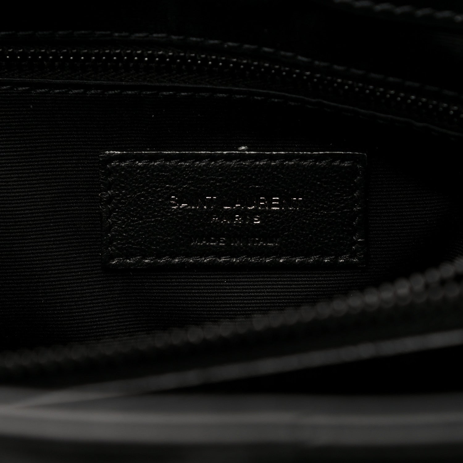 Saint Laurent Calfskin Y Quilted Monogram Medium Loulou Chain Satchel Black 8 of 13