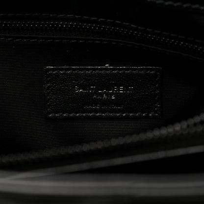Saint Laurent Calfskin Y Quilted Monogram Medium Loulou Chain Satchel Black 8 of 13