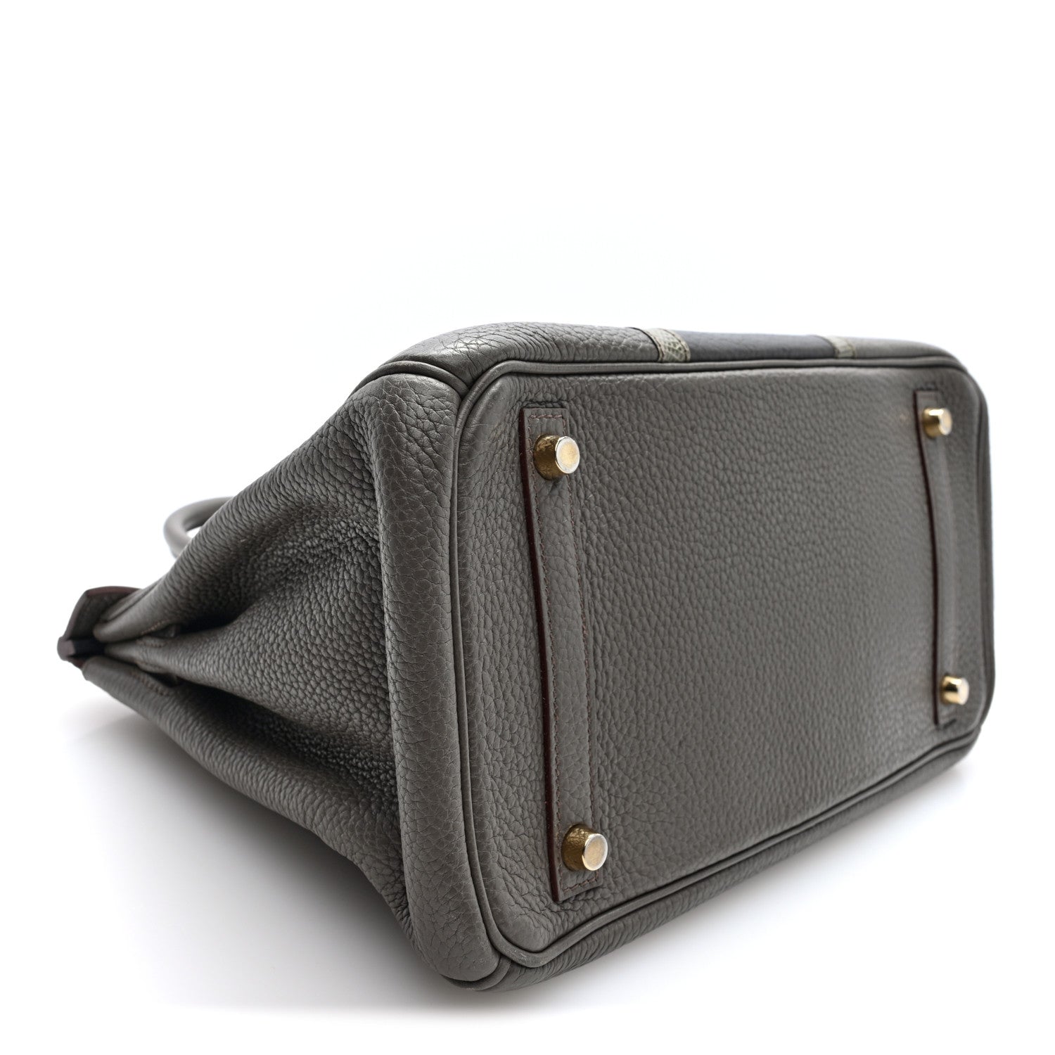 Hermes Taurillon Clemence Lizard Club Birkin 30 Etain Graphite 4 of 10