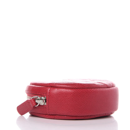 Chanel Caviar Quilted Zip Around Classic Coin Purse Dark Pink 5 of 9