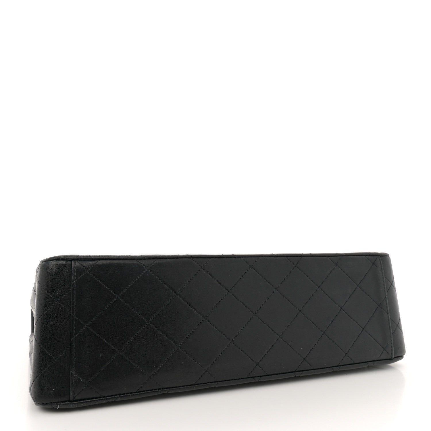 Chanel Lambskin Quilted XL Jumbo Single Flap Black 4 of 14