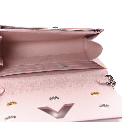 Louis Vuitton Epi Mechanical Flowers Twist Chain Wallet Rose Ballerine 5 of 11
