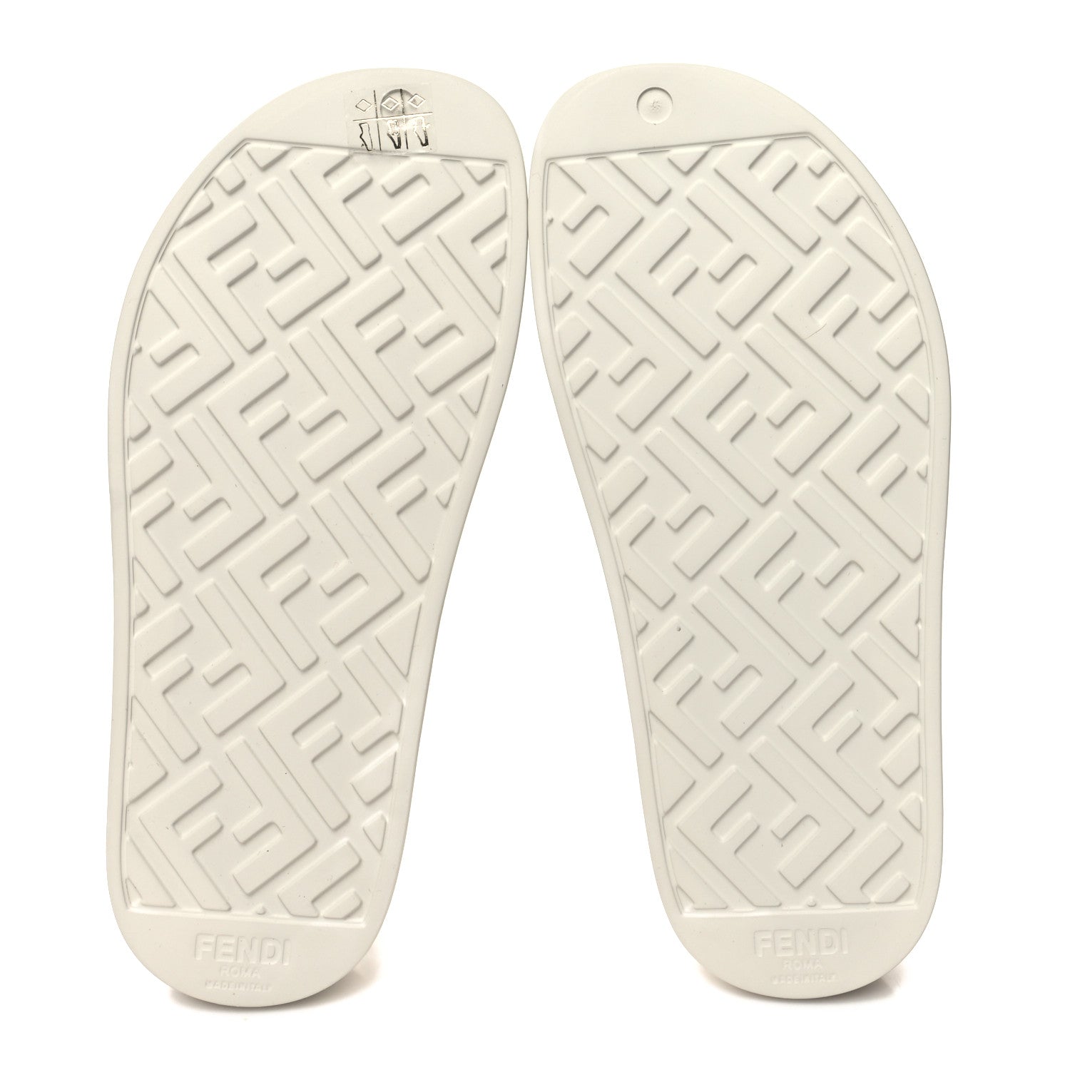 Fendi Rubber FF Sporty Hiker 25mm Sandals 38 Chalk 5 of 8