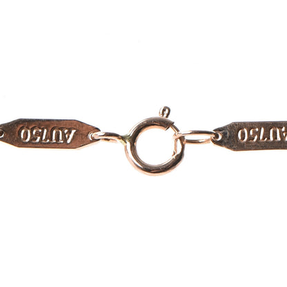 Tiffany 18K Rose Gold Diamond Knot Key Pendant Necklace 8 of 11