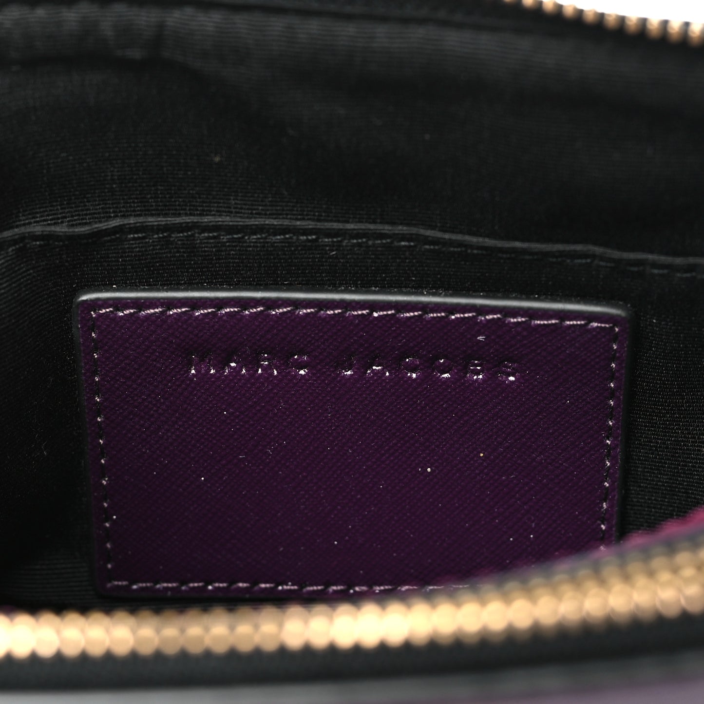Saffino Small Stud Snapshot Camera Bag Purple Gold