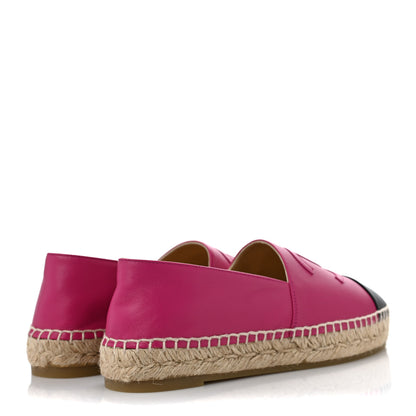 Chanel Lambskin CC Espadrilles 39 Fuchsia Black 4 of 10