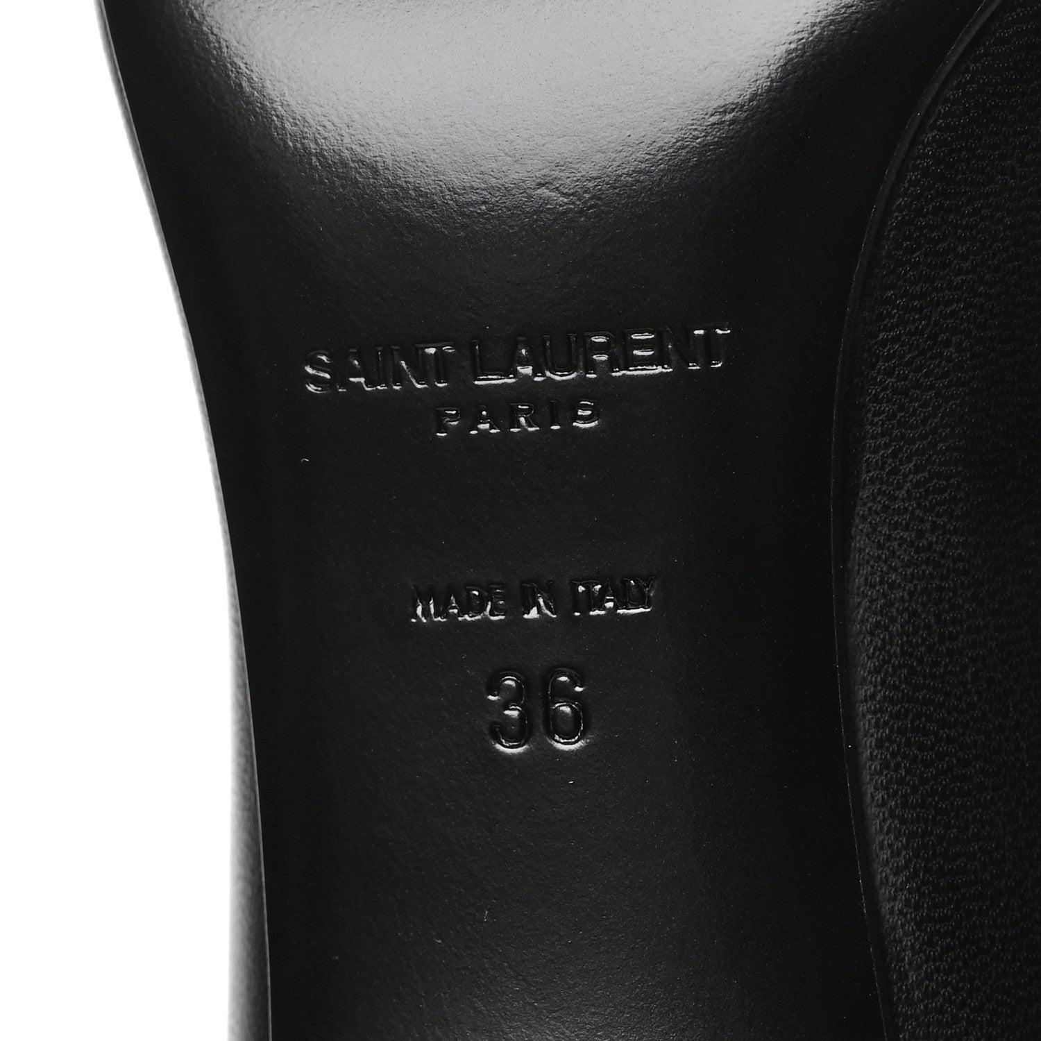 Saint Laurent Calfskin Pumps 36 Black 6 of 8