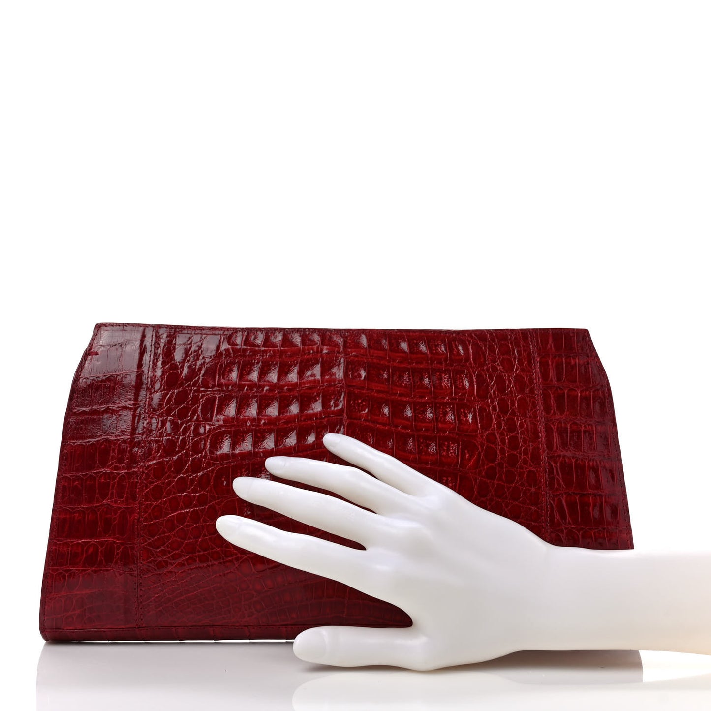 Crocodile Clutch Red