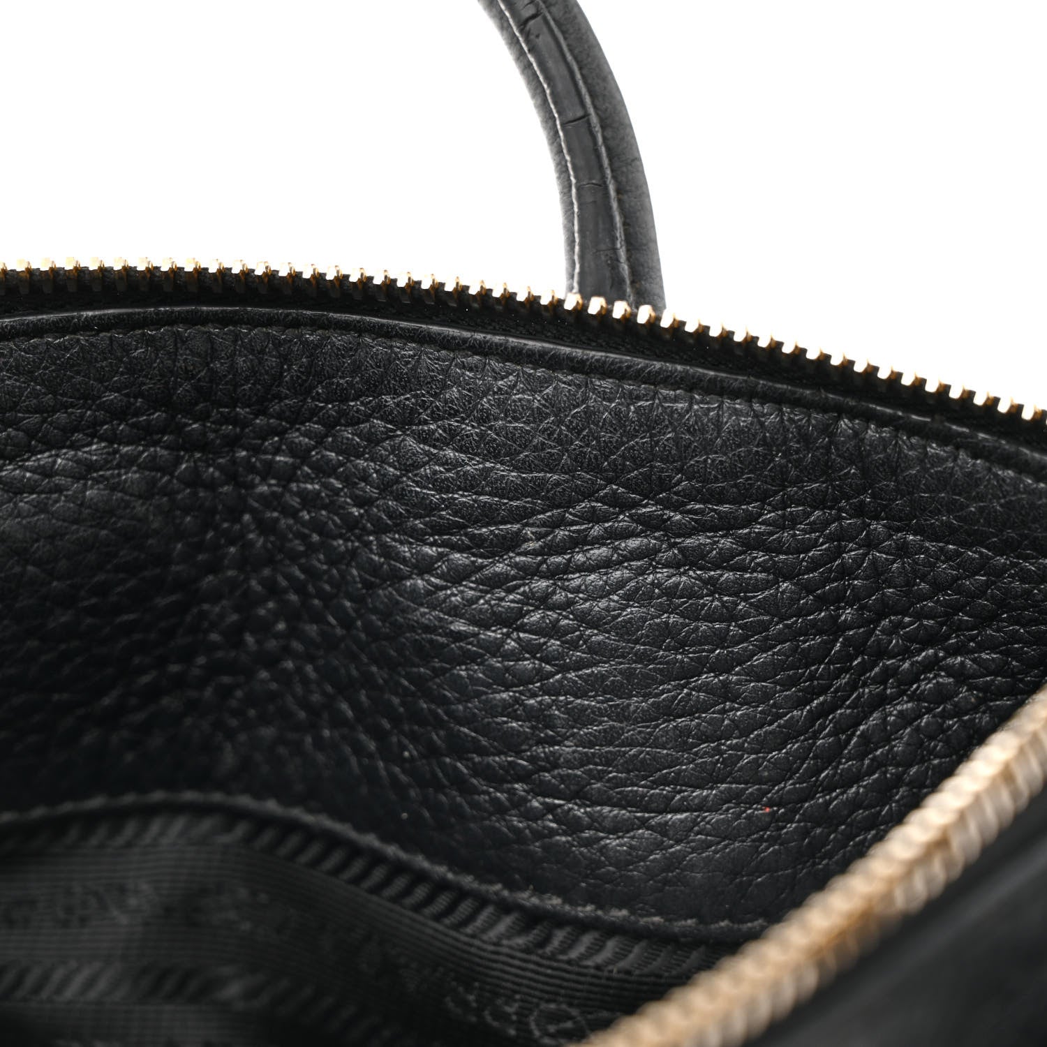 Prada Vitello Daino Small Tote Black 12 of 20