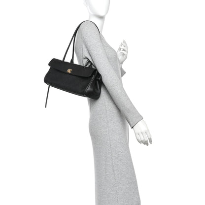 Chanel Grained Calfskin Stitched Urban Essentials Small Shopping Bag Black 2 of 10