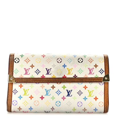 Louis Vuitton Monogram Multicolor Porte Tresor International Wallet White 1 of 8