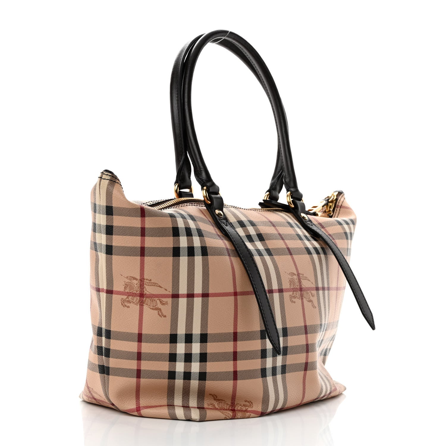 Burberry Haymarket Check Small Salisbury Tote Chocolate 3 of 11