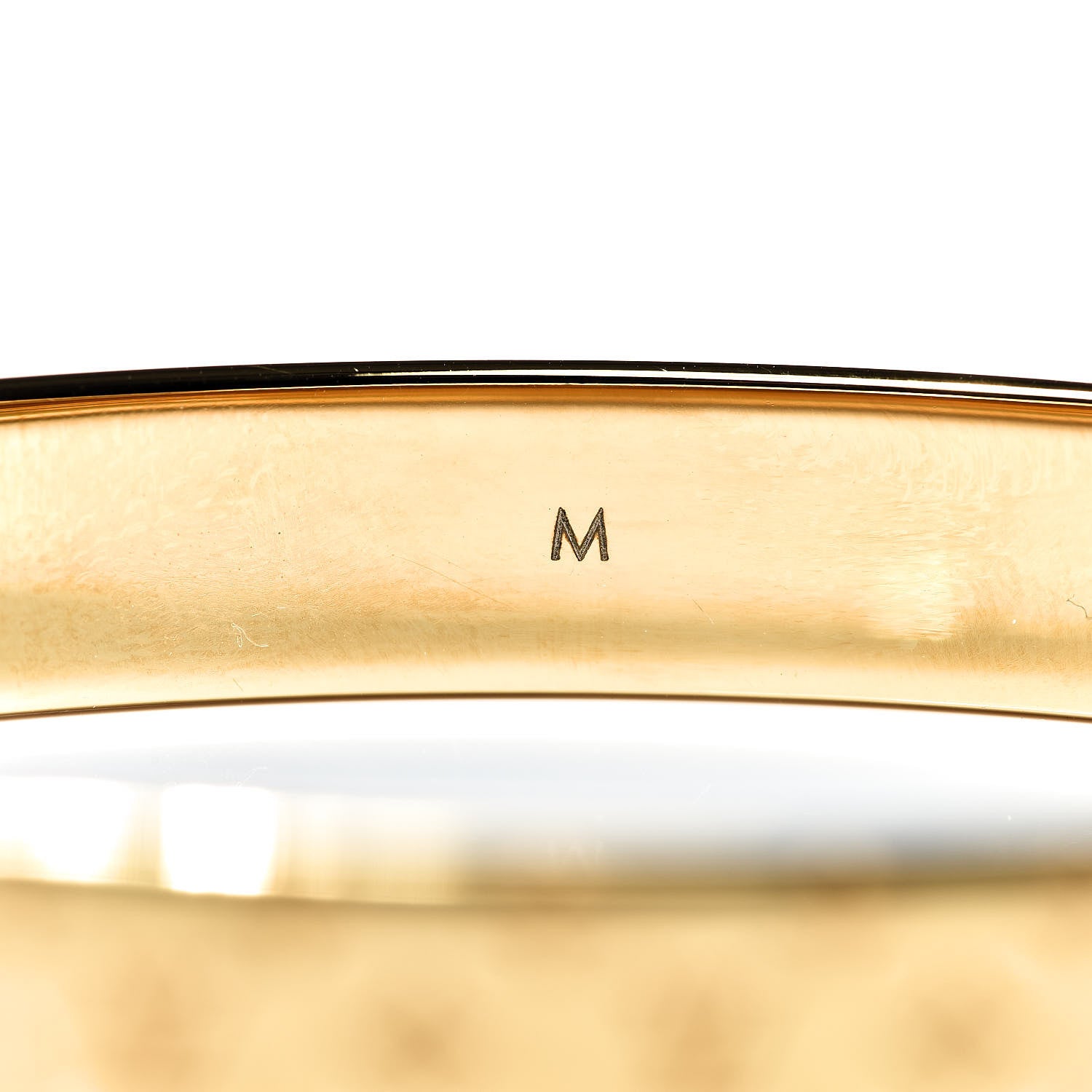 Louis Vuitton Brass Monogram Nanogram Cuff M Gold 6 of 7