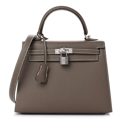Hermes Epsom Kelly Sellier 25 Etoupe 1 of 38
