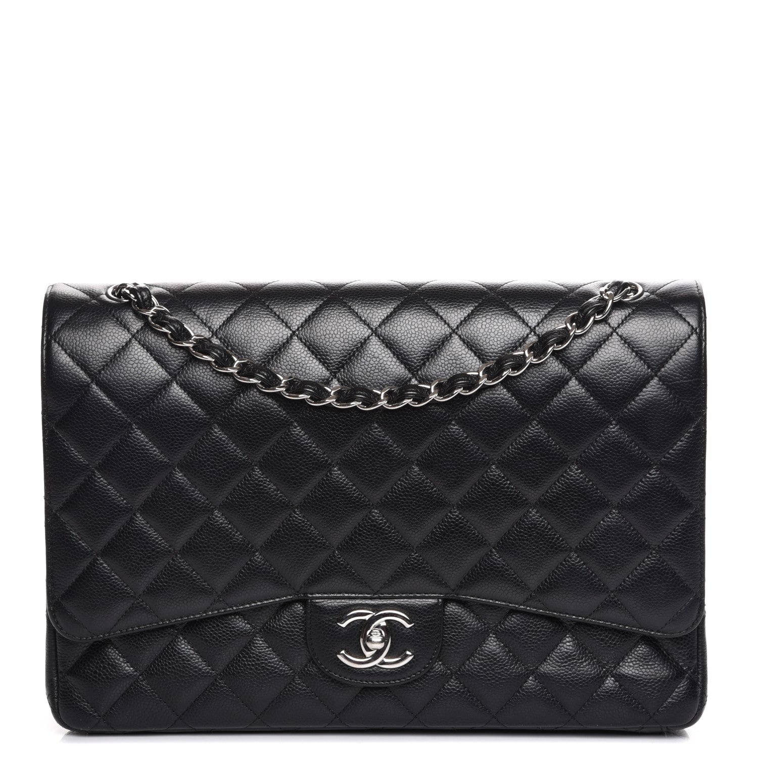 Chanel Caviar Quilted Maxi Double Flap Black 1 of 7