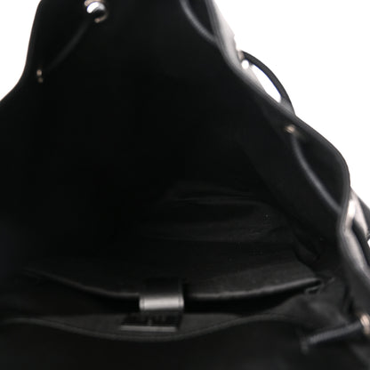 Gucci Soft GG Supreme Monogram Calfskin Web Double Buckle Backpack Black 5 of 10