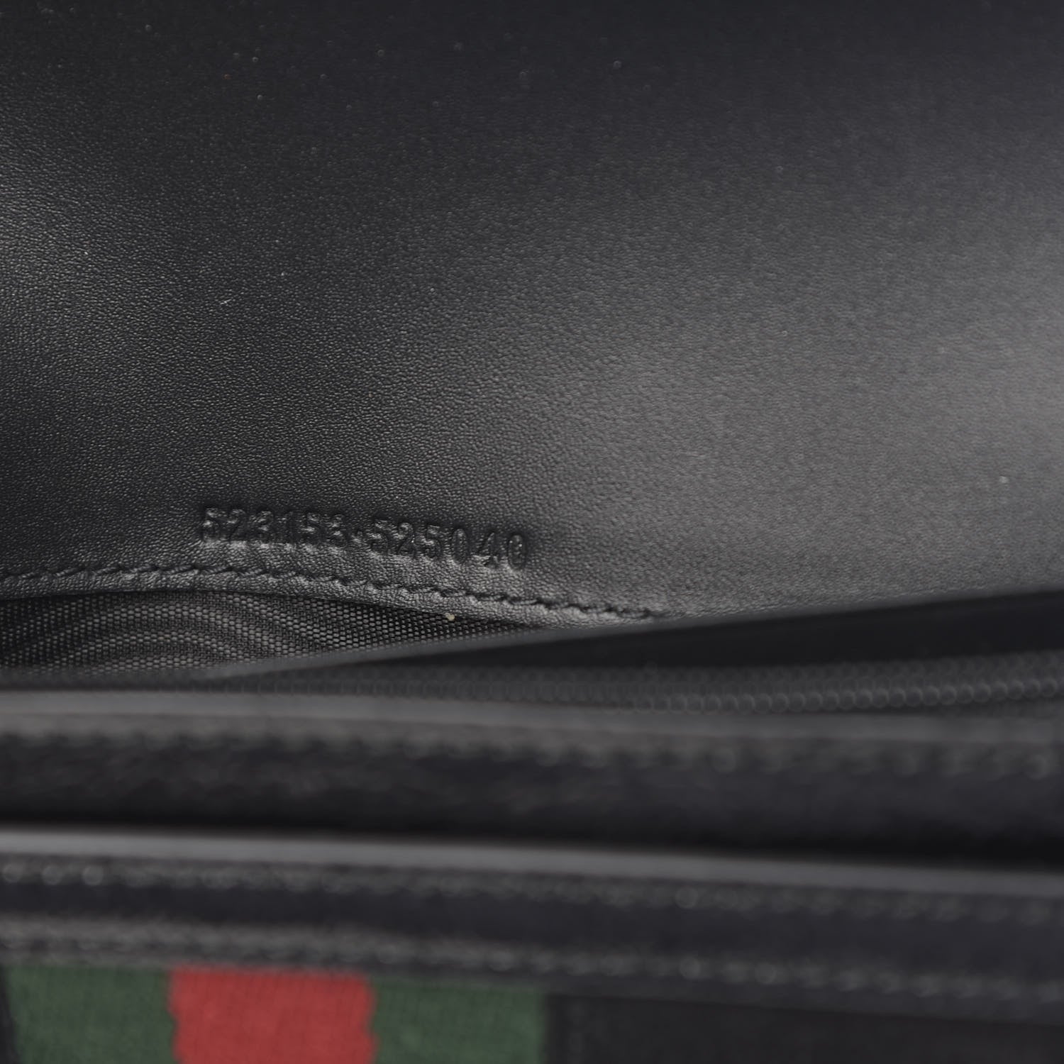Gucci Suede Patent GG Web Ophidia Continental Wallet Black 6 of 10
