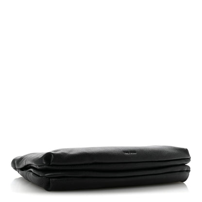 The Row Grained Calfskin Bourse Clutch  Black 4 of 10
