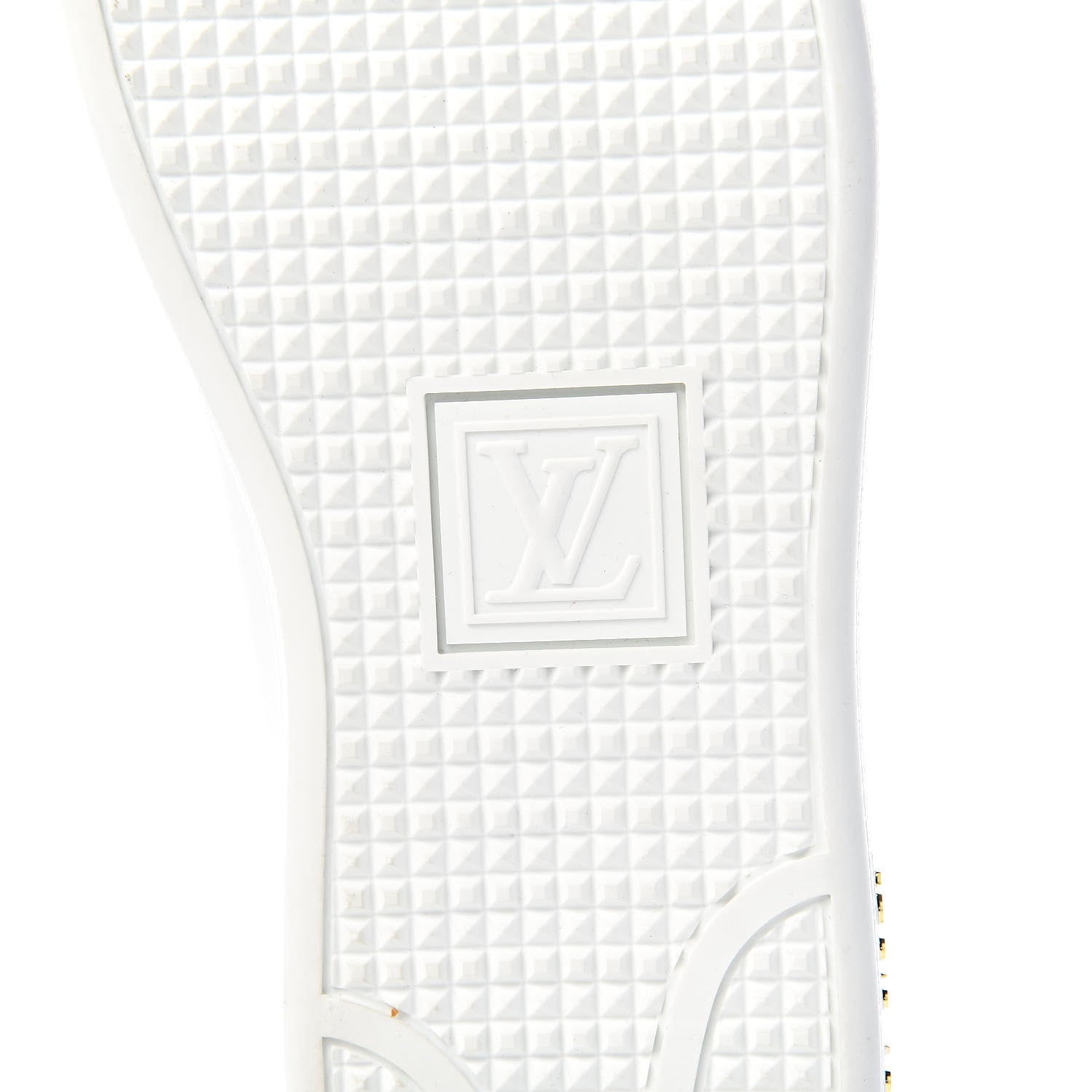 Louis Vuitton Calfskin Floral Frontrow Sneakers 40 White 8 of 10