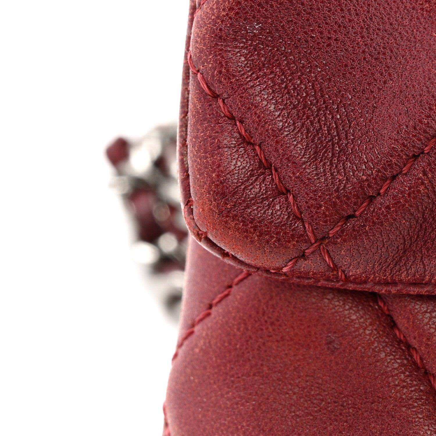 Chanel Lambskin Quilted Mini Mineral Nights Flap Crossbody Bag Dark Red 11 of 12
