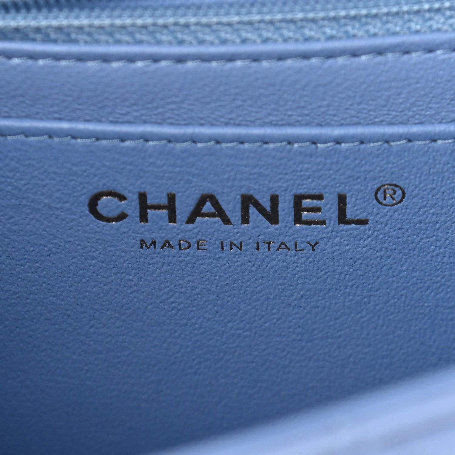 Chanel Lambskin Quilted Mini Rectangular Flap Light Blue 6 of 9