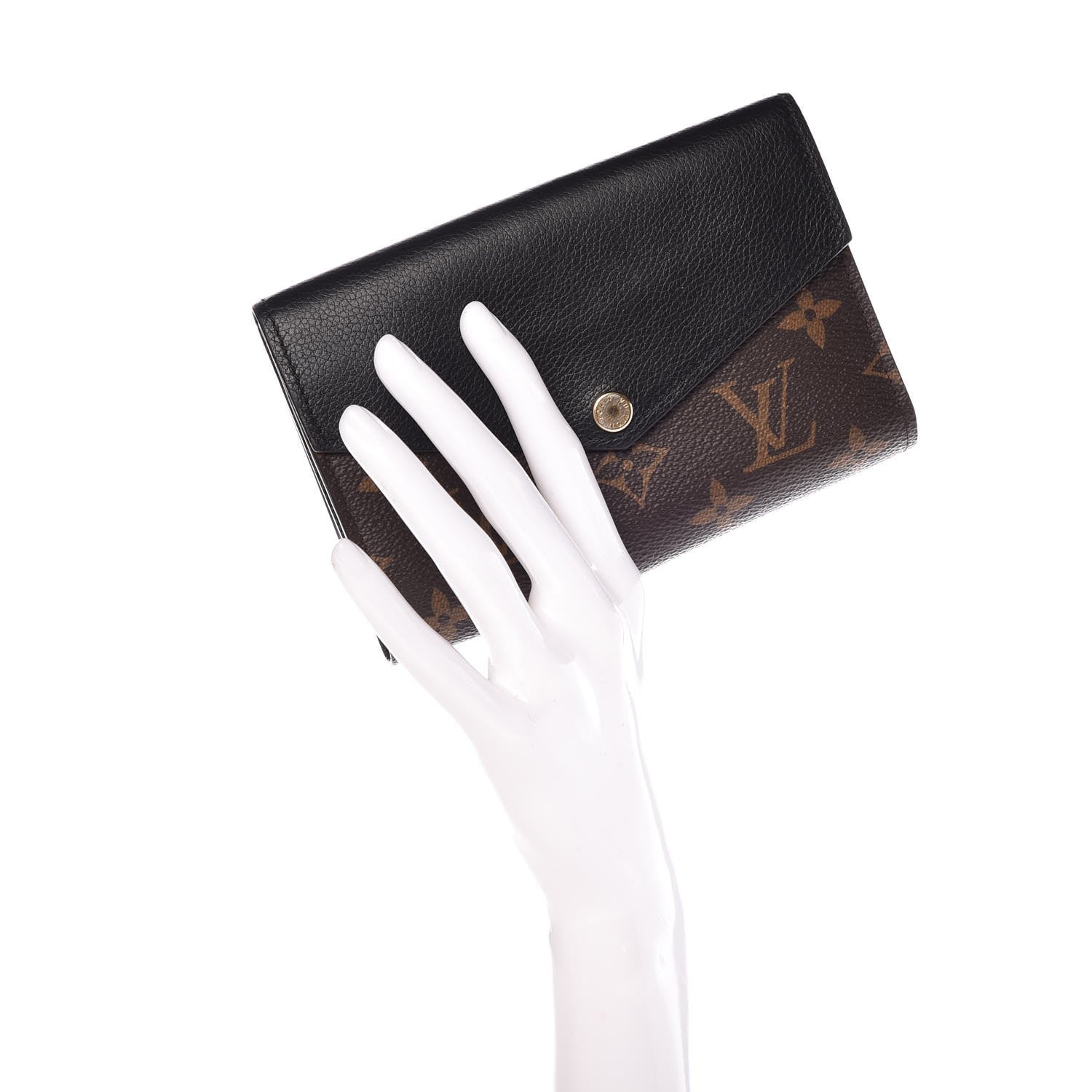 Louis Vuitton Monogram Pallas Compact Wallet Black 2 of 9