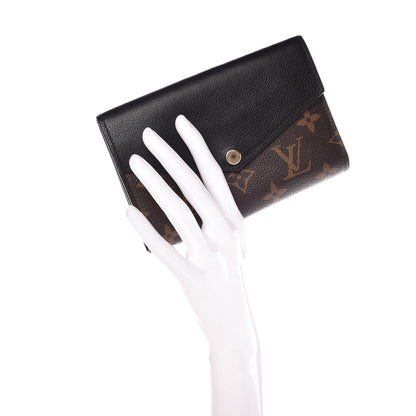Louis Vuitton Monogram Pallas Compact Wallet Black 2 of 9
